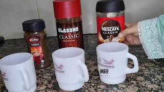 Nescafe 🇨🇭  vs other imported coffee in Pakistan 🇵🇰 (Klassno 🇲🇾 , Imtiaz Coffee 🇻🇳 \u0026 Indocafe 🇮🇩 )