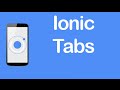 Ionic [CSS Components] - Tabs