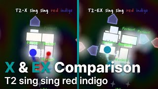 Neo Cosmos Normal and EX Mode Comparison — T2 sing sing red indigo [A Dance of Fire and Ice]