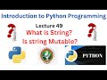 string in python |