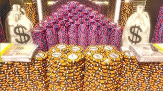 THIS WASN’T “SUPPOSED” TO HAPPEN! $100,000,000.00 BUY IN, PLAYING THE COIN PUSHER MACHINE! MUST SEE!