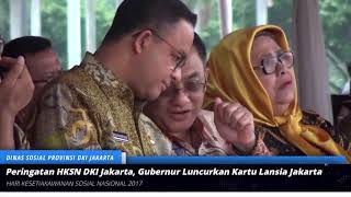 Peringatan HKSN DKI Jakarta, Gubernur Luncurkan Kartu Lansia Jakarta