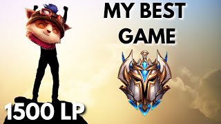 One of the best games I've ever played [1500LP Teemo Commentary]