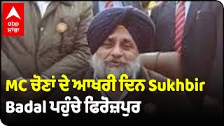 MC ਚੋਣਾਂ ਦੇ ਆਖਰੀ ਦਿਨ Sukhbir Badal ਪਹੁੰਚੇ ਫਿਰੋਜ਼ਪੁਰ