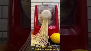 Automatic Pasta Maker Machine - Make Spaghetti, Fettuccine, Macaroni \u0026 More with 12 Shaping Discs