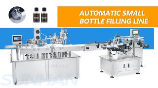 How To Use Full Automatic Peristaltic Pump Rotary Filling Labeling Production Line For Small Bottle