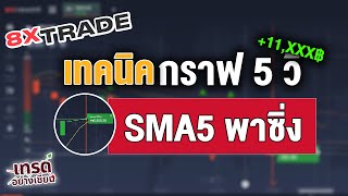 8xTrade เทคนิคเทรด กราฟ 5 วิ SMA5 พาซิ่ง +11,XXX ?