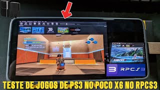 POCO X6 TEST PS3 GAMES RUNNING NATIVELY WITH RPCS3 MOBILE SNAPDRAGON 7S GEN2!