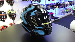 Arai Quantic Robotic Motorcycle Helmet (Blue)