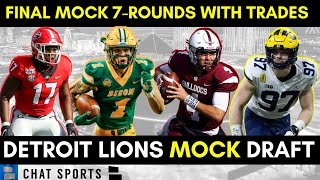 NFL Mock Draft: Detroit Lions 7-Round Mock Draft With Trade For 2022 NFL Draft Ft. Aidan Hutchinson