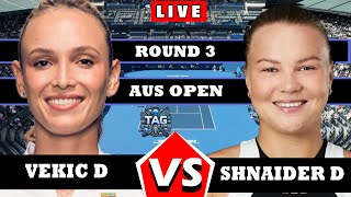 🔴LIVE: SHNAIDER VS VEKIC • Australian Open 2025 #Djokovic  #AustralianOpen  AO2 GAMEPLAY