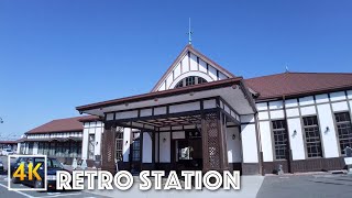 【JR四国のレトロ駅舎】JR琴平駅 - こんぴらさん玄関駅の風景 - Retro station building at JR Kotohira Station | 4K +Music | 🇯🇵