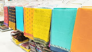 வெயிலுக்கு இதமான கைத்தறி காட்டன் புடவைகள் Summer pure cotton saree  Chromepet The Chennai silks