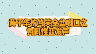 黄子华栋笃笑中的梗（79）为同性恋发声