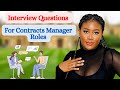 TOP CONTRACT MANAGER INTERVIEW QUESTIONS AND ANSWERS.