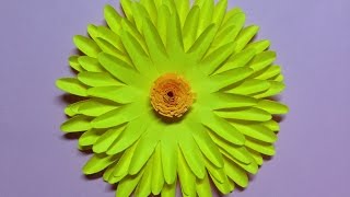 How to make sunflower paper flower | Easy origami flowers for beginners making | DIY-Paper Crafts