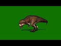 Green Screen Jurassic World Tyrannosaurus is Angry 3D VFX