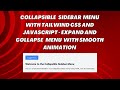 Collapsible Sidebar Menu with HTML, CSS, and JavaScript | Step-by-Step Guide 🖥️🧑‍💻