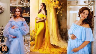 Stunning Maternity Shoot Dresses Ideas For Expecting Moms | Nifty | Pregnancy Photoshoot Dresses