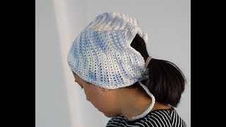 Round bandana crochet pattern