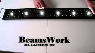 BeamsWork Hi-Lumen 90, 66 x 0.5w LED Light for Planted Tanks