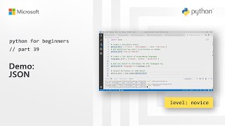 Demo: JSON | Python for Beginners [39 of 44]