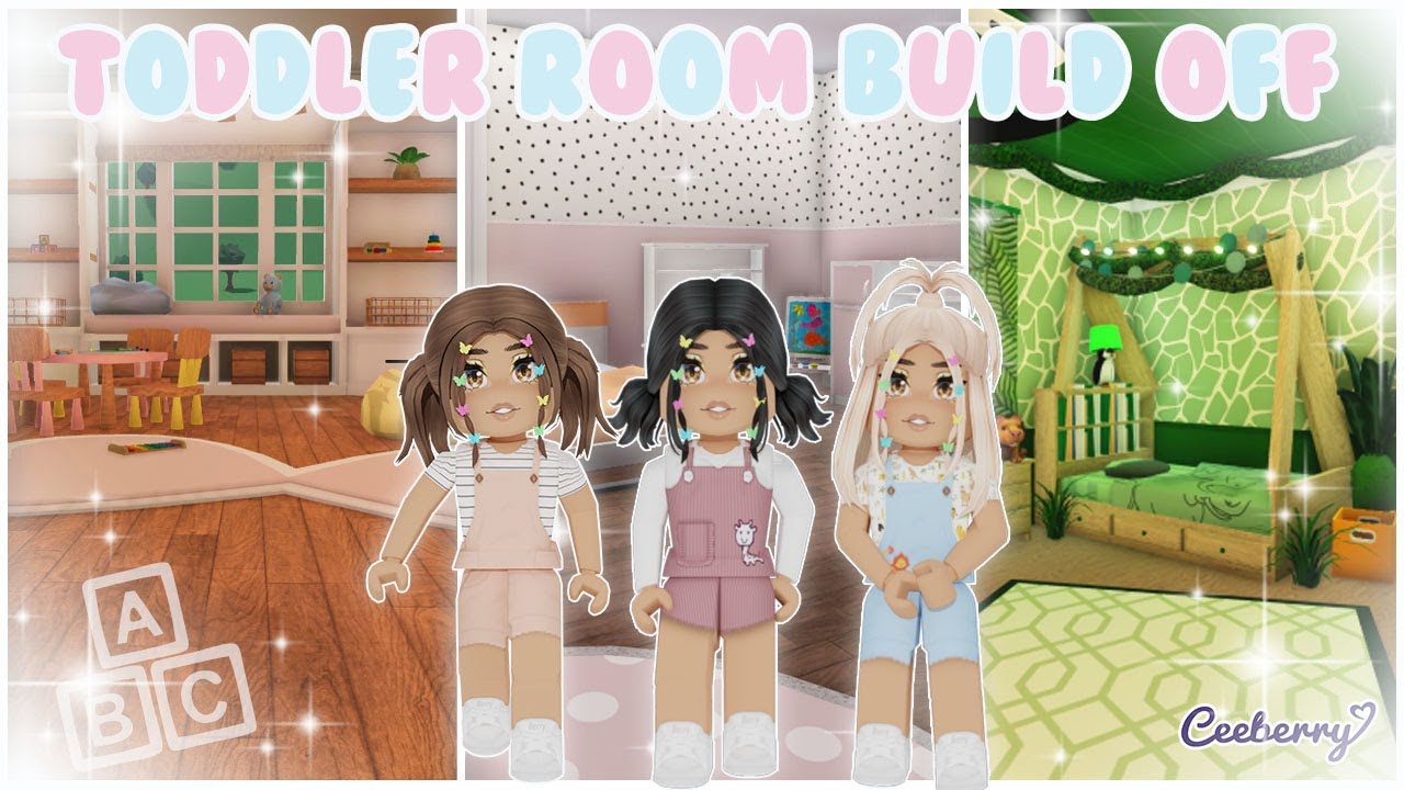 Bloxburg Toddler Room Build Off With Amberry And Phoeberry Speed