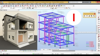 HOW TO MODEL AND DESIGN COMBINED FLAT HOUSE WITHOUT INTERIOR COLUMN - AUTODESK ROBOT 2016 TUTORIALS