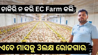 Broiler EC Farm Complete details by young poultry farmer.  EC poultry farm success story in odisha