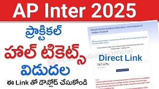 AP INTER 2025 Practical Hall Ticket Released  | AP Inter 2025 Practica Hall Ticket Download Link