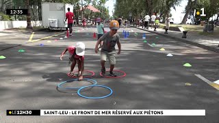 Pendant ces vacances scolaires, le front de mer de Saint-Leu est 100% piéton.