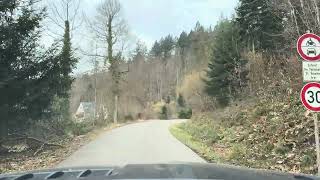 Fahrt von Günstertal, Dorfstraße ￼bis zum Restaurant St.Valentin❤️Freiburg🇩🇪Deutschland