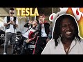 CAPO PLAZA - Tesla feat. Sfera Ebbasta, Drefgold (Prod. AVA, Daves The Kid) | ITALIAN RAP REACTION