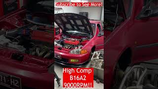 High Compression B16a2 On The Dyno | Eg Civic