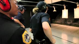 Des Moines police recruits: firearm training