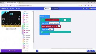 Motion Sensor Program using MakeCode