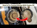 How to Fix Coolant Mixing With Engine Oil | #suzuki