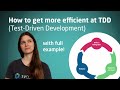 How to get more efficient at TDD (Test-Driven Development)? - Tutorial with full example #java
