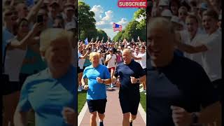 Leaders Trump and Putin were jogging #ai #technology #putin #trump #shorts