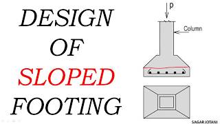 Design of sloped footing