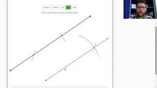 DeltaMath Construct a Parallel Line Through a Point