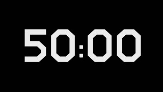 50 Minute Timer Countdown | 3000 Second Black Screen with Alarm Sound