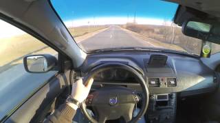 Volvo XC90 2.5T POV, onboard test-drive, acceleration