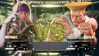 sako (Menat) vs Daigo Umehara (Guile)：sako（メナト）vs ウメハラ（ガイル）