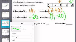 Function notation video 3
