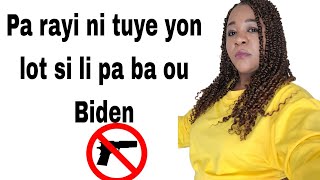 ANMWEYYY tande sa ki pwal rive moun ki pa fil✍️ Biden poumoun yo.😲 @marvelynnmadanproveb4867