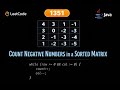 🎥 LeetCode 1351: Count Negative Numbers in a Sorted Matrix | Java Solution | Binary Search