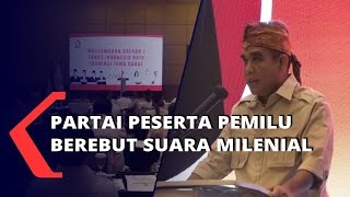 Partai Peserta Pemilu Berebut Suara Milenial