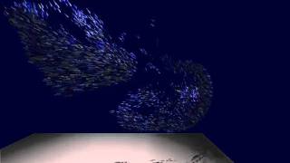 Flock Simulation with a predator
