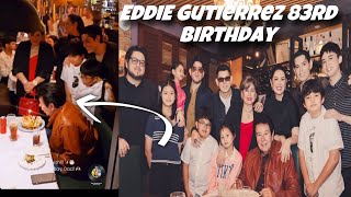 Eddie Gutierrez healthy and looking young parin at the age of 83 years old🥳